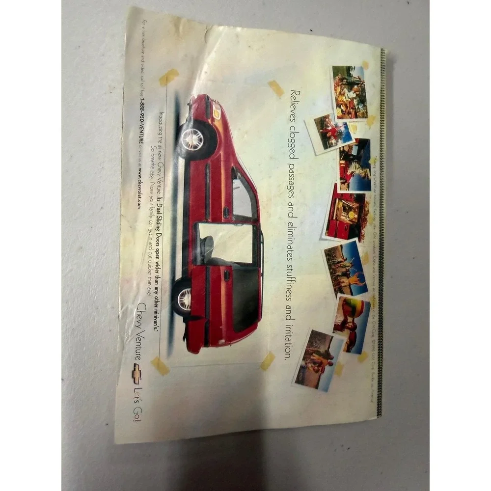 Vintage 1996 Chevy Venture Minivan Print Ad Original 90s Chevrolet Wall Art
